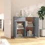 Sonoma graues Sperrholz-Sideboard 80x36x75 cm von vidaXL, Sideboards - Ref: Foro24-815490, Preis: 87,62 €, Rabatt: %