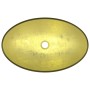 Goldenes Waschbecken aus gehärtetem Glas, 54,5 x 35 x 15,5 cm von vidaXL, Sinkt - Ref: Foro24-345262, Preis: 73,50 €, Rabatt: %