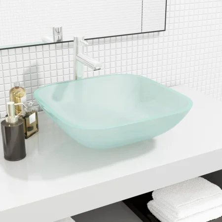 Frosted glass sink 42x42x14 cm by vidaXL, Sinks - Ref: Foro24-345242, Price: 44,32 €, Discount: %