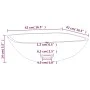 Frosted glass sink 42x42x14 cm by vidaXL, Sinks - Ref: Foro24-345242, Price: 44,32 €, Discount: %
