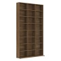 Oak brown plywood CD shelf 102x23x177.5 cm by vidaXL, CD and DVD storage - Ref: Foro24-815092, Price: 109,14 €, Discount: %