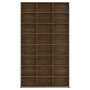 Oak brown plywood CD shelf 102x23x177.5 cm by vidaXL, CD and DVD storage - Ref: Foro24-815092, Price: 109,14 €, Discount: %