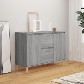 Aparador de madera de ingeniería gris Sonoma 101x35x70 cm de vidaXL, Aparadores - Ref: Foro24-815163, Precio: 103,04 €, Descu...