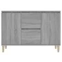 Sonoma gray engineered wood sideboard 101x35x70 cm by vidaXL, Sideboards - Ref: Foro24-815163, Price: 99,11 €, Discount: %