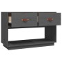 TV-Schrank aus massivem, grauem Kiefernholz, 90 x 40 x 60 cm von vidaXL, TV-Möbel - Ref: Foro24-821524, Preis: 105,98 €, Raba...