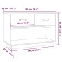 TV-Schrank aus massivem, grauem Kiefernholz, 90 x 40 x 60 cm von vidaXL, TV-Möbel - Ref: Foro24-821524, Preis: 105,98 €, Raba...
