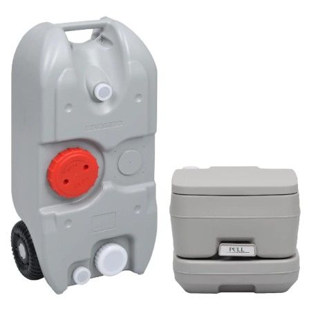 Portable toilet and water tank set for camping by vidaXL, Camping and hiking - Ref: Foro24-3154900, Price: 200,67 €, Discount: %