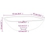 Transparent glass sink 42x42x14 cm by vidaXL, Sinks - Ref: Foro24-345236, Price: 57,39 €, Discount: %