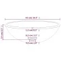 Grünes Waschbecken aus gehärtetem Glas 42x14 cm von vidaXL, Sinkt - Ref: Foro24-345264, Preis: 59,08 €, Rabatt: %