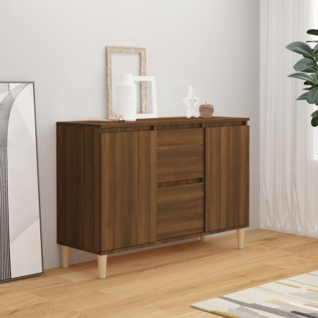 Aparador madera de ingeniería roble marrón 101x35x70 cm de vidaXL, Aparadores - Ref: Foro24-815164, Precio: 95,23 €