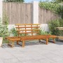 Banco de jardín 2 en 1 190 cm madera maciza acacia