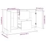 Anrichte aus braunem Eichenholz 101x35x70 cm von vidaXL, Sideboards - Ref: Foro24-815164, Preis: 93,97 €, Rabatt: %