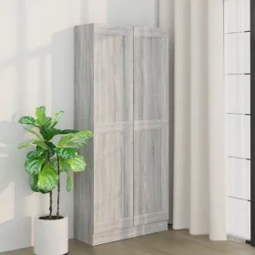 Sonoma-graues Sperrholzregal 82,5 x 30,5 x 185,5 cm von vidaXL, Bücherregale und Regale - Ref: Foro24-815115, Preis: 133,38 €...
