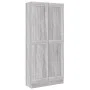 Estantería madera contrachapada gris Sonoma 82,5x30,5x185,5 cm de vidaXL, Librerías y estanterías - Ref: Foro24-815115, Preci...