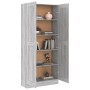 Sonoma-graues Sperrholzregal 82,5 x 30,5 x 185,5 cm von vidaXL, Bücherregale und Regale - Ref: Foro24-815115, Preis: 135,54 €...