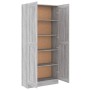Sonoma-graues Sperrholzregal 82,5 x 30,5 x 185,5 cm von vidaXL, Bücherregale und Regale - Ref: Foro24-815115, Preis: 135,54 €...