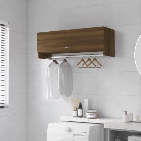 Schrank aus braunem Eichensperrholz 100x32,5x35 cm von vidaXL, Kleiderschränke - Ref: Foro24-815215, Preis: 54,81 €, Rabatt: %