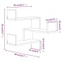 Eck-Wandregal Eiche braun 40x40x50 cm von vidaXL, Regale und Regale - Ref: Foro24-815208, Preis: 24,42 €, Rabatt: %