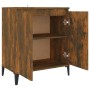 Aparador madera contrachapada color roble ahumado 60x35x70 cm de vidaXL, Aparadores - Ref: Foro24-815159, Precio: 61,66 €, De...