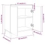Aparador madera contrachapada color roble ahumado 60x35x70 cm de vidaXL, Aparadores - Ref: Foro24-815159, Precio: 61,66 €, De...
