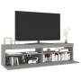 TV-Ständer mit LED-Leuchten 2 Stück grau Sonoma 75x35x40 cm von vidaXL, TV-Möbel - Ref: Foro24-815126, Preis: 88,55 €, Rabatt: %