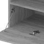 TV-Ständer mit LED-Leuchten 2 Stück grau Sonoma 75x35x40 cm von vidaXL, TV-Möbel - Ref: Foro24-815126, Preis: 88,55 €, Rabatt: %