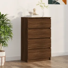 Sideboard Eiche braun Sperrholz 60x35x98,5 cm von vidaXL, Sideboards - Ref: Foro24-815077, Preis: 98,57 €, Rabatt: %
