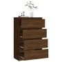 Sideboard Eiche braun Sperrholz 60x35x98,5 cm von vidaXL, Sideboards - Ref: Foro24-815077, Preis: 98,57 €, Rabatt: %