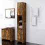 Armario baño madera contrachapada roble ahumado 30x30x183,5cm de vidaXL, Muebles de baño - Ref: Foro24-815108, Precio: 81,98 €