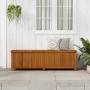 Caja de almacenaje de jardín madera maciza acacia 200x50x58 cm