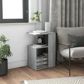 Mesa auxiliar madera contrachapada gris Sonoma 36x30x56 cm de vidaXL, Mesas auxiliares - Ref: Foro24-815190, Precio: 30,48 €,...
