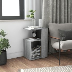 Sonoma gray plywood side table 36x30x56 cm by vidaXL, Side tables - Ref: Foro24-815190, Price: 29,57 €, Discount: %