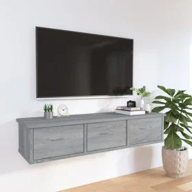 Engineered wood Sonoma gray wall cabinet 88x26x18.5 cm by vidaXL, Shelves and shelves - Ref: Foro24-815082, Price: 48,71 €, D...