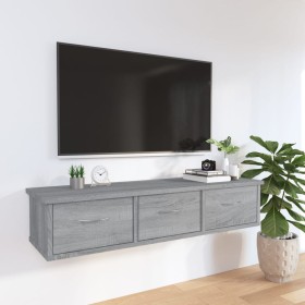 Sonoma grau Holzwerkstoff-Hängeschrank 88x26x18,5 cm von vidaXL, Regale und Regale - Ref: Foro24-815082, Preis: 49,42 €, Raba...