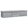 Sonoma grau Holzwerkstoff-Hängeschrank 88x26x18,5 cm von vidaXL, Regale und Regale - Ref: Foro24-815082, Preis: 48,71 €, Raba...