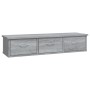 Sonoma grau Holzwerkstoff-Hängeschrank 88x26x18,5 cm von vidaXL, Regale und Regale - Ref: Foro24-815082, Preis: 49,42 €, Raba...