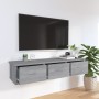 Sonoma grau Holzwerkstoff-Hängeschrank 88x26x18,5 cm von vidaXL, Regale und Regale - Ref: Foro24-815082, Preis: 49,42 €, Raba...