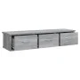 Sonoma grau Holzwerkstoff-Hängeschrank 88x26x18,5 cm von vidaXL, Regale und Regale - Ref: Foro24-815082, Preis: 48,71 €, Raba...