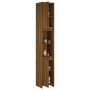 Badezimmerschrank aus braunem Eichensperrholz, 30 x 30 x 183,5 cm von vidaXL, Badezimmermöbel - Ref: Foro24-815110, Preis: 95...
