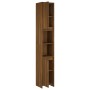 Badezimmerschrank aus braunem Eichensperrholz, 30 x 30 x 183,5 cm von vidaXL, Badezimmermöbel - Ref: Foro24-815110, Preis: 95...