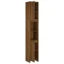 Badezimmerschrank aus braunem Eichensperrholz, 30 x 30 x 183,5 cm von vidaXL, Badezimmermöbel - Ref: Foro24-815110, Preis: 93...