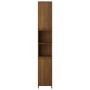 Badezimmerschrank aus braunem Eichensperrholz, 30 x 30 x 183,5 cm von vidaXL, Badezimmermöbel - Ref: Foro24-815110, Preis: 95...
