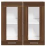 Oak brown engineered wood hanging cabinet 60x31x60 cm by vidaXL, Kitchen cabinets - Ref: Foro24-815122, Price: 52,78 €, Disco...
