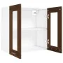 Oak brown engineered wood hanging cabinet 60x31x60 cm by vidaXL, Kitchen cabinets - Ref: Foro24-815122, Price: 52,78 €, Disco...