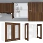 Oak brown engineered wood hanging cabinet 60x31x60 cm by vidaXL, Kitchen cabinets - Ref: Foro24-815122, Price: 52,78 €, Disco...