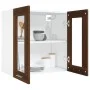 Oak brown engineered wood hanging cabinet 60x31x60 cm by vidaXL, Kitchen cabinets - Ref: Foro24-815122, Price: 52,78 €, Disco...
