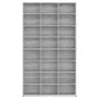 Sonoma gray plywood CD shelf 102x23x177.5 cm by vidaXL, CD and DVD storage - Ref: Foro24-815091, Price: 105,42 €, Discount: %