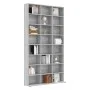 Sonoma gray plywood CD shelf 102x23x177.5 cm by vidaXL, CD and DVD storage - Ref: Foro24-815091, Price: 105,42 €, Discount: %