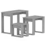 Stackable tables 3 pieces Sonoma gray plywood by vidaXL, Side tables - Ref: Foro24-815223, Price: 56,20 €, Discount: %