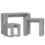 Stackable tables 3 pieces Sonoma gray plywood by vidaXL, Side tables - Ref: Foro24-815223, Price: 56,20 €, Discount: %